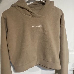 Alphalete Cropped Teddy Bear Hoodie